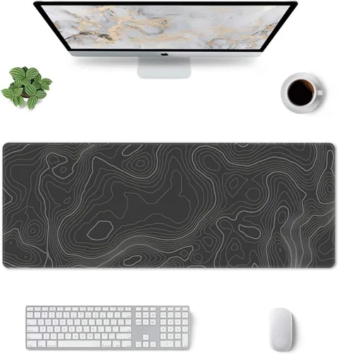 Miniatura 2 de Topographic Contour - Alfombrilla de mouse para juegos, grande, XL, larga, extendida, alfombrilla de mouse grande, alfombrilla de mouse