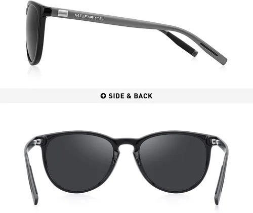 Miniatura 4 de MERRY'S Polarized Sunglasses for Women Men Vintage Retro Classic Round Frame Aluminum Legs S8288