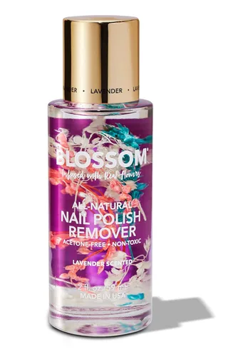 Miniatura 2 de Blossom Hidratante, hidratante, fortalecedor, aceite perfumado para cutículas + todo natural orgánico a base de plantas, removedor de esmalte