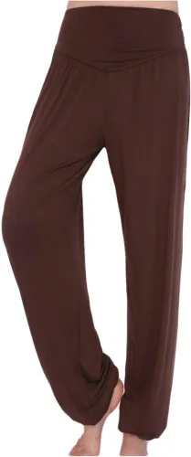 Miniatura 111 de Pantalones de algodón modal para mujer de AvaCostume, pantalones suaves para practicar yoga o deportes.