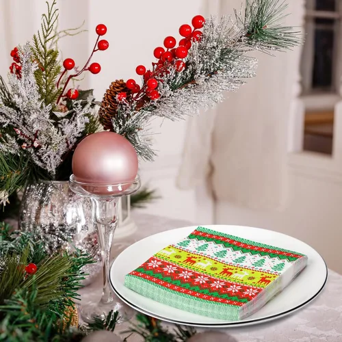 Miniatura 6 de Honoson Servilletas de Cóctel para Invitados de Papel Desechables para Bebidas y Cena Toalla de Mano para Suministros de Fiesta de Cumpleaños