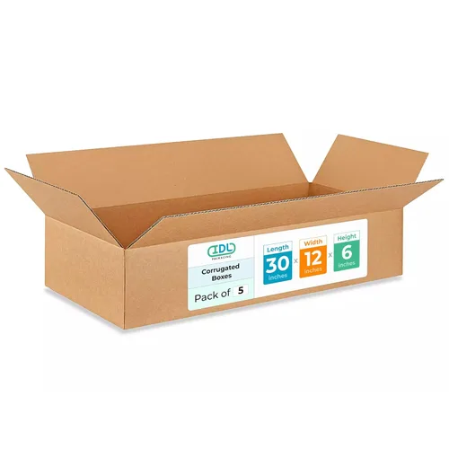 Miniatura 42 de IDL Packaging Paquete de 5 cajas de envío altas de 8 x 8 x 48 pulgadas, extra resistentes de 200 libras frente a caja regular, cajas de mudanza