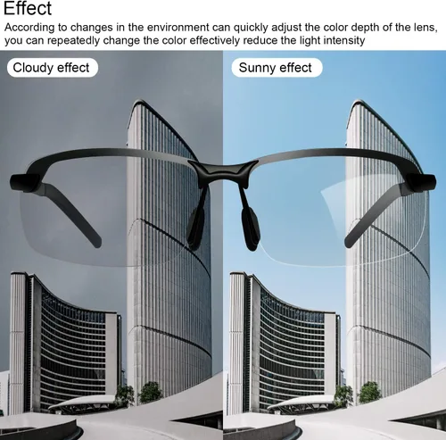 Miniatura 6 de Gafas de sol polarizadas fotocrómicas para hombre Al-Mg marco de metal gafas de conducción deportivas protección UV400 gafas antirreflejos