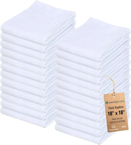 Miniatura 27 de Toallas de saco de harina, toalla de té para manualidades, toalla de cocina, toallas de secado de platos, toalla de algodón en blanco para bordado