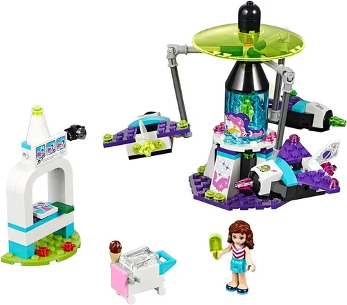 Juguete de parque de diversiones y viaje espacial de LEGO Friends 41128 juguete para niños y niñas
