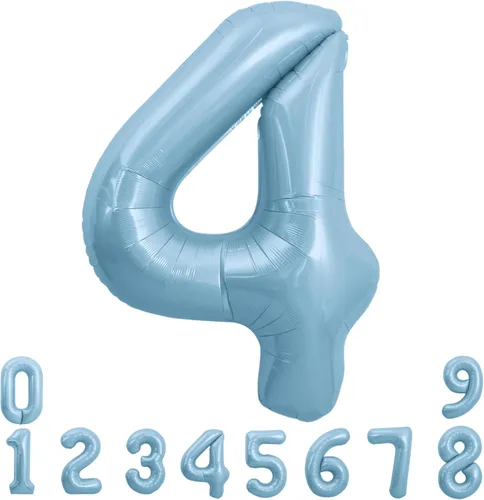 Miniatura 137 de TONIFUL 40 Inch Pastel Blue Number 8 Foil Balloons Large Mylar Foil Digital 8 Balloons for 8th Birthday, Gender Neutral Party, Baby Shower, Oro rosa
