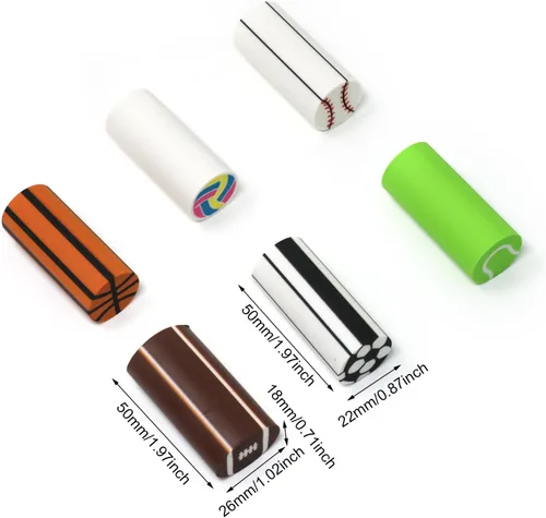 Miniatura 2 de Honbay 6 borradores largos con temática deportiva, para baloncesto, fútbol, fútbol, béisbol, tenis, voleibol, suministros escolares en casa