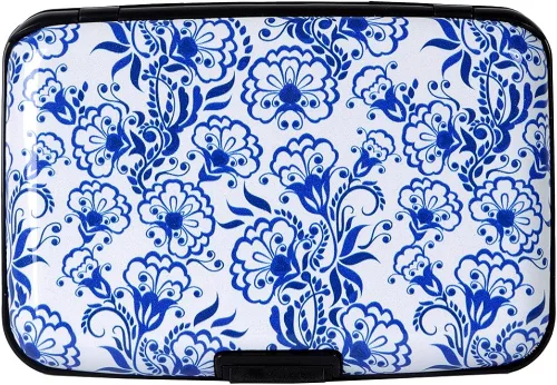 Miniatura 2 de Cartera de aluminio con bloqueo RFID delgado de metal para tarjetas de crédito