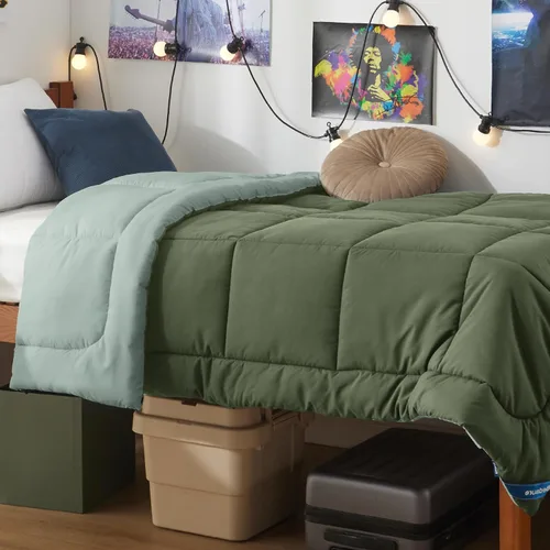 Miniatura 21 de Bedsure Edredones de edredón tamaño matrimonial, edredón acolchado alternativo, ultra suave y ligero, con 8 pestañas, lavable a máquina, 82 x 86