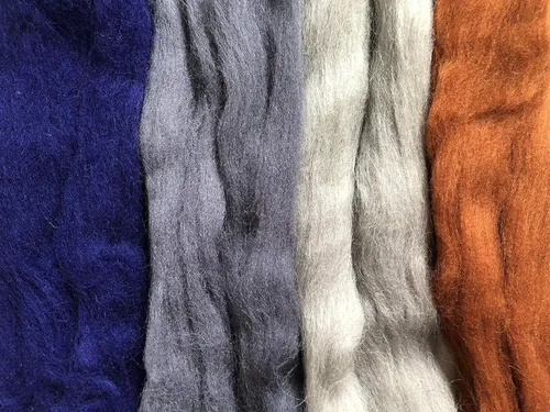 Miniatura 2 de T.F GHG Hilo de lana para fieltro de aguja, juego de 8 colores, 15 G/color, total 4.23 onzas, 100% lana natural, fibra de lana para hilo de fieltro