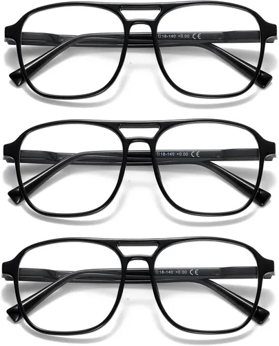 Gafas de lectura de aviador para mujeres, hombres y hombres, bloqueo de luz azul, para lectura de computadora, estilo polit, gafas de moda