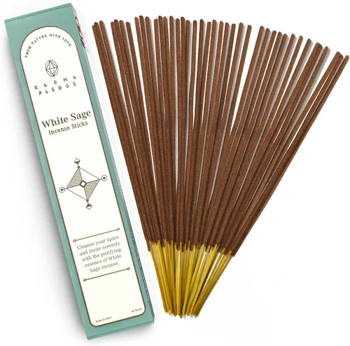 Miniatura 46 de Bakhoor - Varitas de incienso orgánicas sumergidas a mano, 100 varillas con hierbas naturales e ingredientes aromáticos, tiempo de combustión de 45