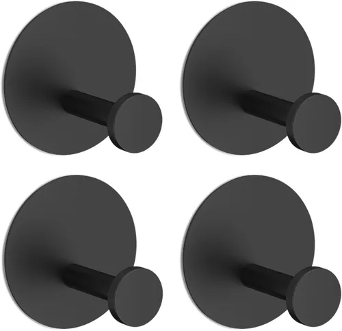 Miniatura 9 de Ganchos para Toallas de Baño (Paquete de 4) Gancho Adhesivo para Toallas Ganchos de Ducha para Interior de Ducha - Ganchos Adhesivos de Pared