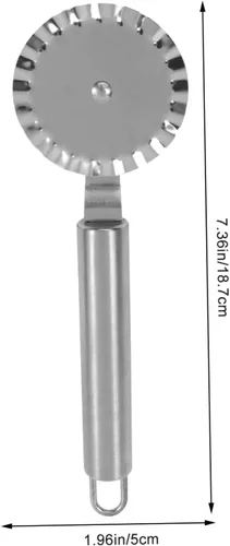 Miniatura 8 de KICHOUSE 2 piezas de acero inoxidable para repostería, ravioles de pizza para el hogar y la cocina, herramienta de corte comercial para pizza, pasta