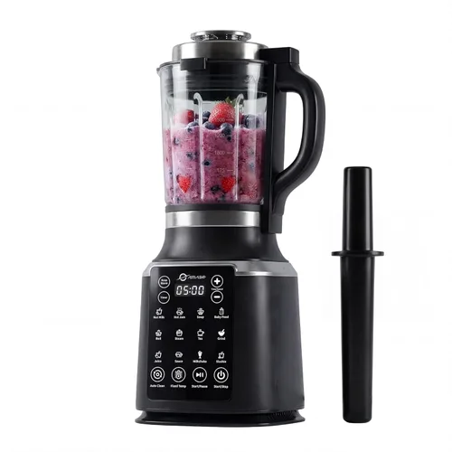 Licuadoras de vidrio para cocina con tapa, licuadora para batidos, licuadoras profesionales con motor de 1500W, 9 velocidades ajustables, 14
