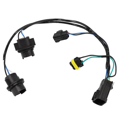 Arnés de cableado de faros delanteros, conjunto de arnés de cables de faros delanteros compatible con Chevy Silverado 2008-2014, reemplaza 645-745