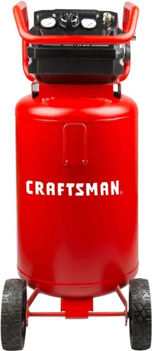 Miniatura 9 de CRAFTSMAN Compresor de aire, 20 galones, 1.8 HP, herramientas de aire sin aceite, manguera de aire roja y Flexzilla, 3/8 pulgadas x 50 pies