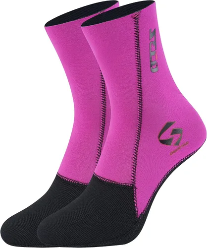 Miniatura 2 de ZCCO Calcetines de neopreno para hombre y mujer, 0.118 in, botines de neopreno para zapatos de piel de arena, surf, buceo, esnórquel, playa