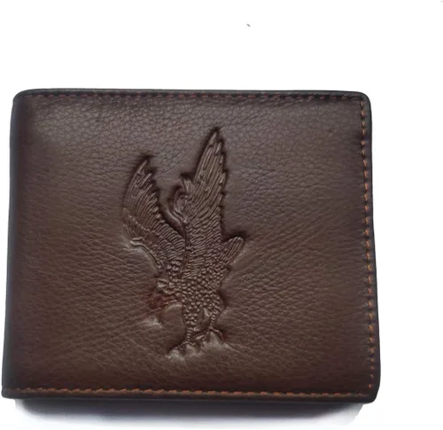 Miniatura 105 de Hombres Cool Eagle Wolf Caballo Totem Cuero Vaca Vertical Cartera Cremallera Multi-tarjeta Titular, Tótem de caballo, Minimalista