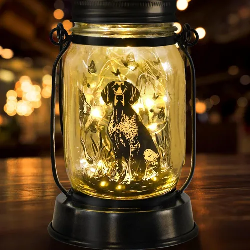 Miniatura 56 de Farol solar de Chihuahua, regalo para mujeres, hombres, mamá, cumpleaños, amantes de perro Chihuahua, luz conmemorativa pérdida de mascotas