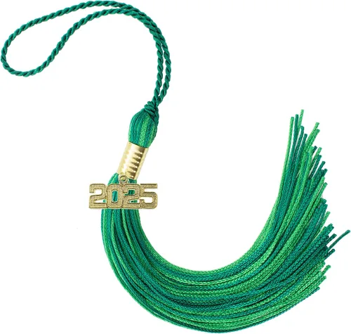 Miniatura 69 de Borla de graduación Aqua 2022, todos los colores escolares disponibles, fabricada en Estados Unidos