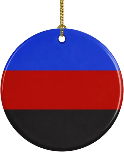 Miniatura 25 de Caroline's Treasures Trigender Pride - Adorno de cerámica para colgar en el árbol de Navidad, para el hogar, Navidad, fiestas, regalo, 3 pulgadas