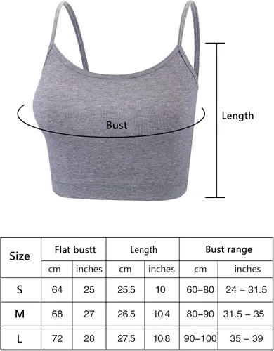Miniatura 3 de 8 piezas Crop Cami Top para las mujeres correa de espagueti sin mangas camiseta Racerback Tops para deportes Yoga Día de San Valentín
