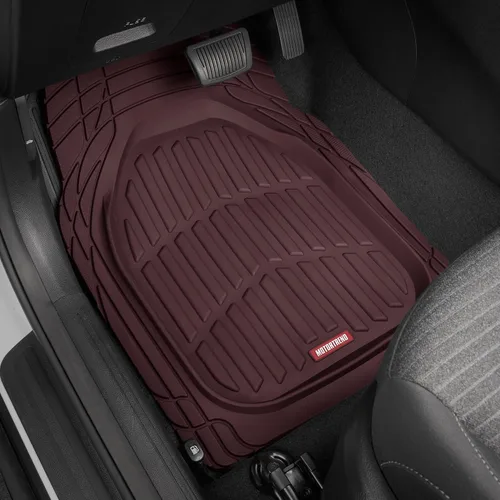 Miniatura 3 de BDK Alfombrillas de suelo de coche rojas resistentes para todo clima, forros interiores para automóvil, furgoneta, camión, SUV, protección