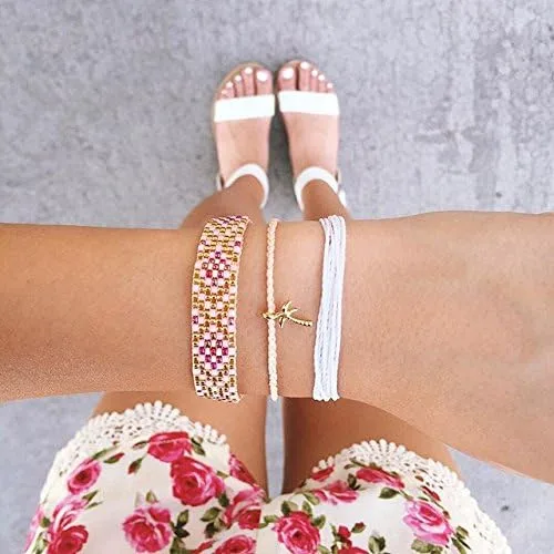 Miniatura 4 de Pura Vida Pulseras de joyería de pulsera sólida, 100% impermeable y hecha a mano con dije recubierto, banda ajustable