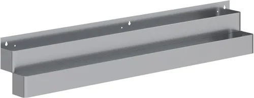 Miniatura 25 de AmGood 36 in. Rack de carril de velocidad de acero inoxidable de doble nivel para barras comerciales, NSF