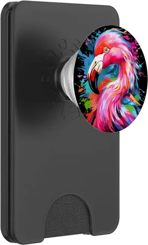 Miniatura 7 de PopSockets con gráficos gráficos de flamencos coloridos y geniales PopGrip intercambiables