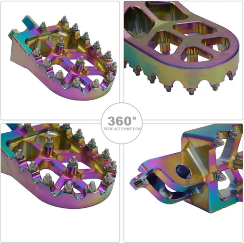 Miniatura 3 de JFG RACING Estriberas para Moto de Cross Estriberas de Motocicleta Pedales de Apoyo CNC Para CRF150R 07-23 CRF250R 04-23 CRF450R 02-23 CRF250L 12-21