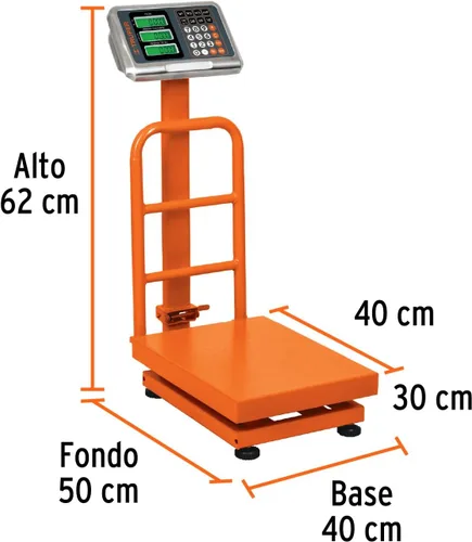 Miniatura 3 de Balanza de plataforma plegable de 220.5 lbs de capacidad.