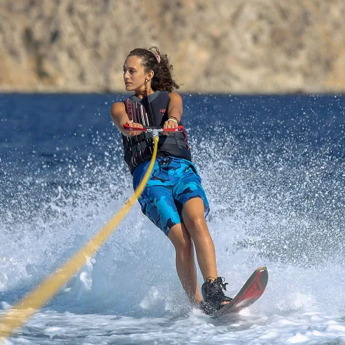 Miniatura 8 de Obcursco Cuerda Wakeboard, línea de deportes acuáticos con mango EVA. Ideal para esquí acuático, wakeboard, rodillera