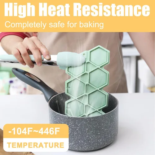 Miniatura 4 de QELEG 2 moldes de silicona con 100 palitos de papel, moldes redondos para piruletas de chocolate, ideales para caramelos duros, cake pop, cubo