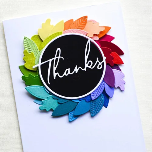 Miniatura 3 de DzIxY Palabras gracias Troqueles de corte de metal para kit de fabricación de tarjetas, troquelados, troquelados, plantillas de máquina de álbumes