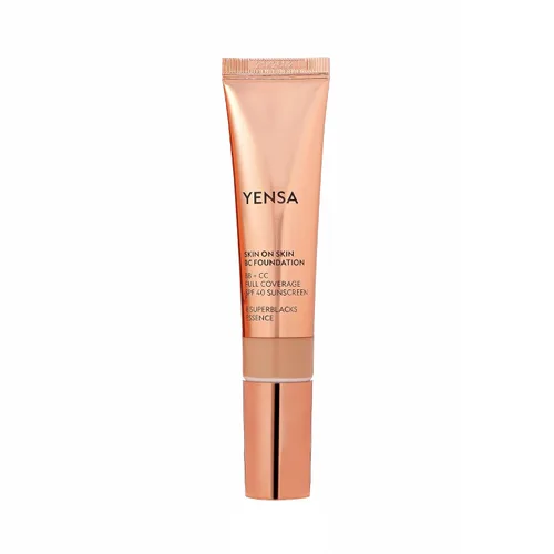 Miniatura 14 de YENSA BC Foundation - Base de cobertura completa, crema CC y BB en uno con SPF 40, enriquecida con ácido hialurónico y péptidos para hidratar