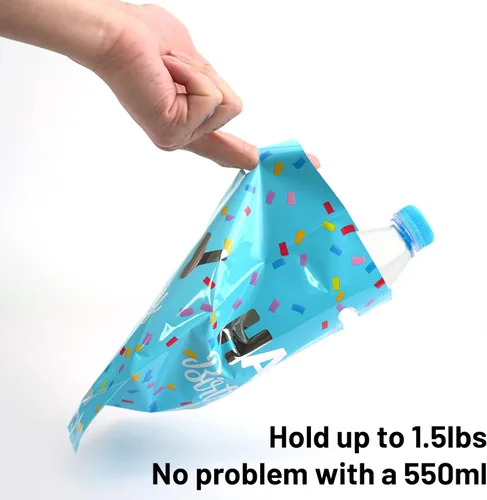 Miniatura 5 de HAPMARS 50 bolsas de regalo de fiesta de feliz cumpleaños para niños, pequeñas bolsas de plástico para dulces con asas para niños, bebés, niñas