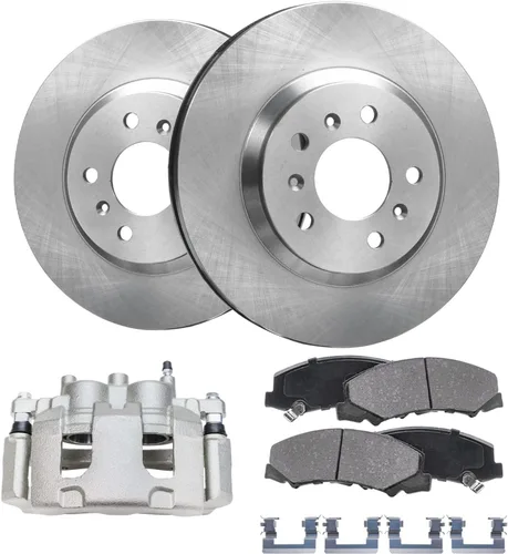 Miniatura 46 de Detroit Axle - Rotores de freno para Nissan NV2500 NV3500 NV1500 NV1500 2012-2021, repuesto de rotores de freno de disco: rotor delantero de 14.17