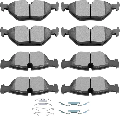Miniatura 23 de SCITOO - Juego de pastillas de freno de cerámica, 8 pastillas de freno para BMW 740i 1995, 1997-2001, BMW 740i, 1995-2001 para BMW 740iL, 2000-2003