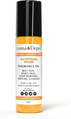 Aceite de fragancia de almizcle egipcio 24K/Aceite de fragancia corporal, puro sin cortar. Ideal para lociones, mantequilla, fabricación de jabón e