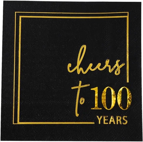 Miniatura 11 de Servilletas de cóctel para celebrar años - paquete de 50 - servilletas de cumpleaños desechables de 3 capas de 5x5 pulgadas, servilletas de papel