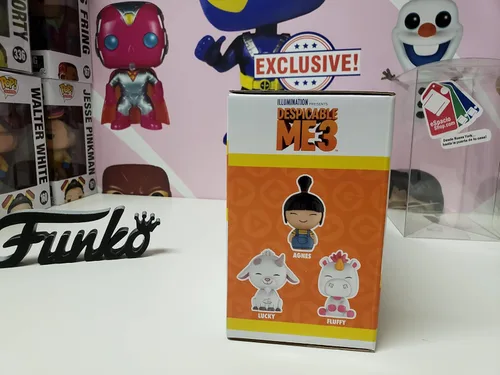 Miniatura 3 de Funko Dorbz: Despicable Me 3 - Figura de vinilo de 3 pulgadas, esponjosa, Agnes y Lucky
