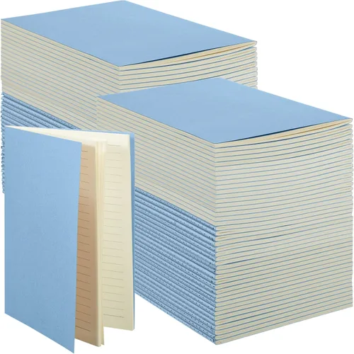 Miniatura 28 de Mimorou 100 piezas de cuadernos diarios a granel - Cuadernos kraft de tapa blanda A5 pequeños de 5.5 pulgadas x 8.3 pulgadas con 60 páginas 30 hojas