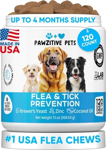 Miniatura 10 de Probióticos para la salud digestiva de los perros, masticables probióticos para la salud intestinal, levadura con picazón en la piel, diarrea
