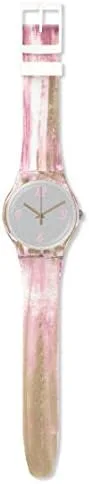 Miniatura 2 de Swatch Pinkquarelle SUOW151 - Reloj de cuarzo de silicona rosa mate para mujer