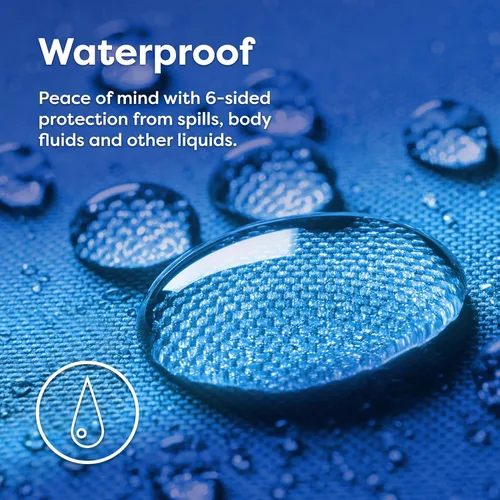 Miniatura 5 de Juego de 2 protectores de almohada Sleep Defense System con cierre, hipoalergénicos, impermeables, a prueba de chinches y antiácaros , Poliéster &