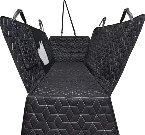 Miniatura 9 de Meginc Funda de asiento de automóvil para perro, impermeable, antideslizante, protector de banco para perros, duradera 600D a prueba de arañazos