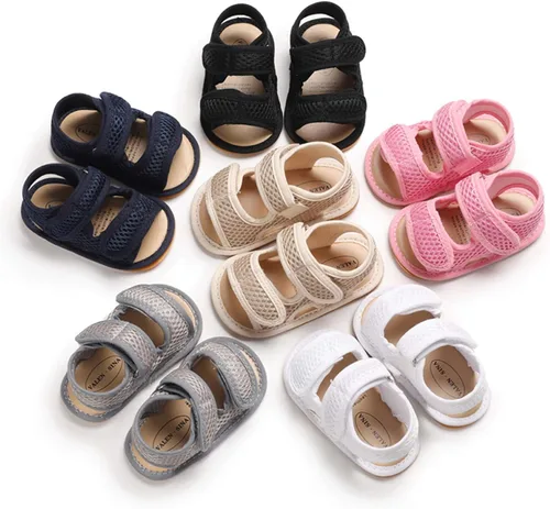 Miniatura 7 de RVROVIC Sandalias de primera calidad para bebés, niños y niñas, suela de goma antideslizante suave, zapatos de verano al aire libre para niños