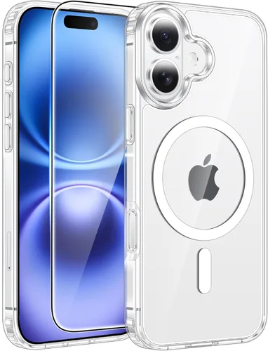 Miniatura 332 de FNTCASE - Funda para iPhone 16 Pro: magnética, mate, translúcida, de grado militar, protectora contra caídas, resistente, fina, duradera y a prueba